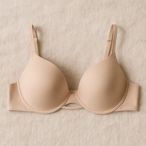 Hanes XL Nude Underwire Bra‎ Lightly Lined Everyday Support Soft & Stretchy